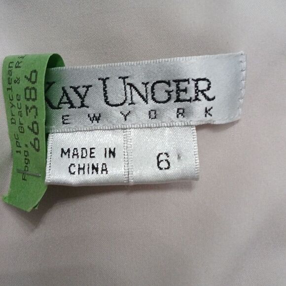 Kay Unger New York crochet sequin overlay mini classy dress Sz 6 - Picture 9 of 9